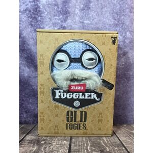 Fuggler Old Fogies Mr. Needles Blue Knitted Plush Ugly Monster Mustache Glasses